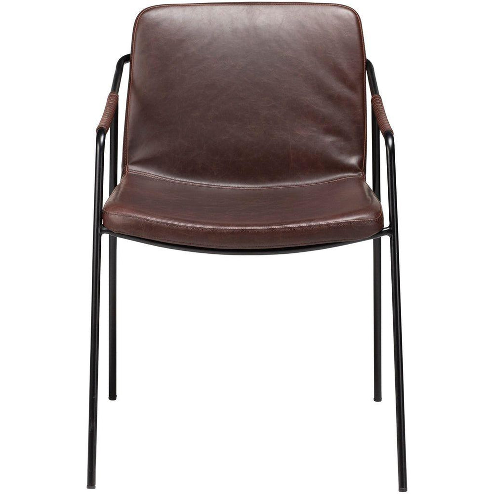 BOTO kėdė, fotelis, tamsiai ruda spalva