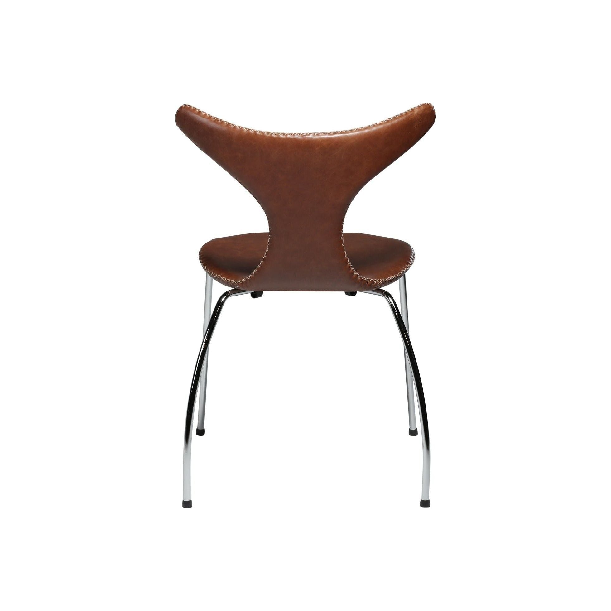 DOLPHIN kėdė, ruda spalva, metalinės kojos