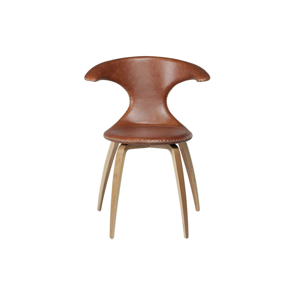 FLAIR kėdė, ruda spalva, medinės kojos