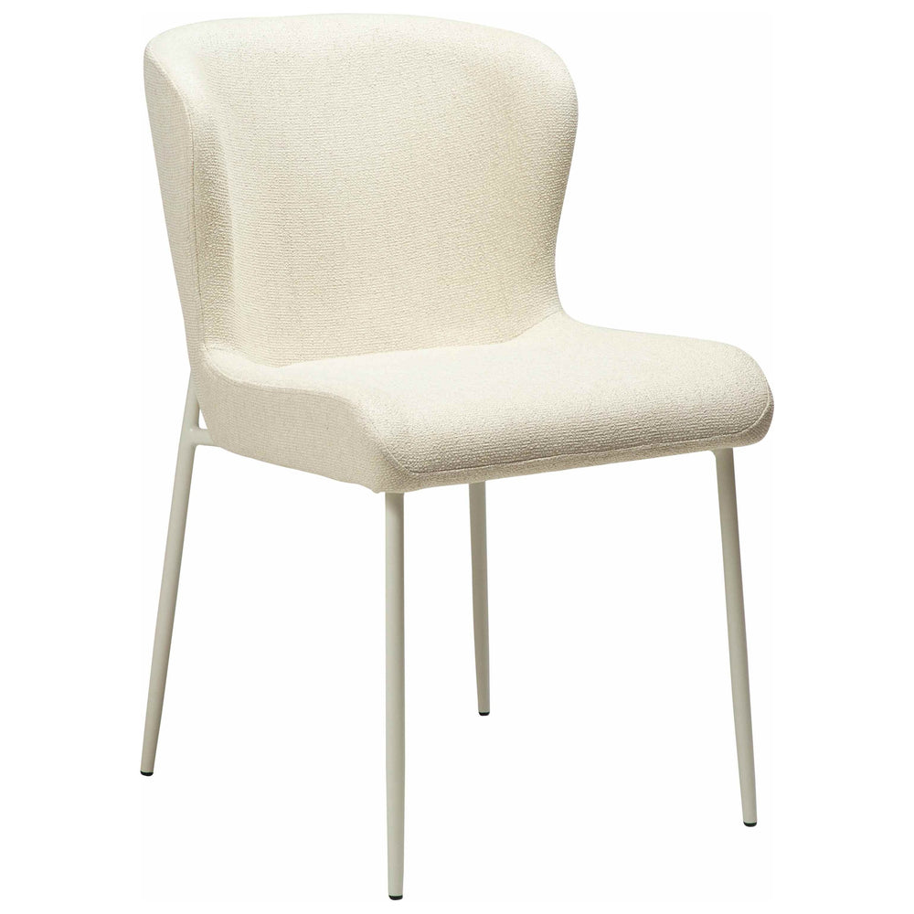 GLAM kėdė, balta spalva, baltos kojos