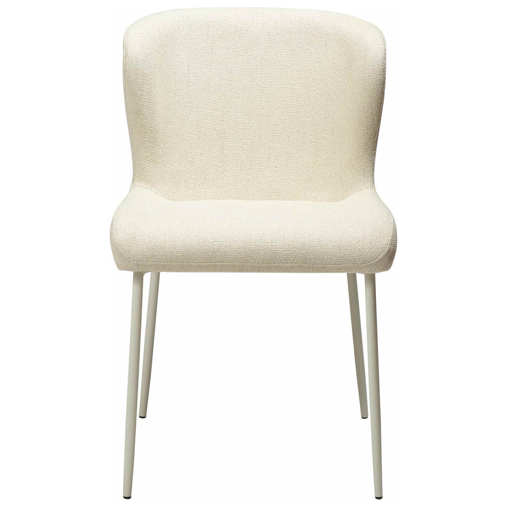GLAM kėdė, balta spalva, baltos kojos