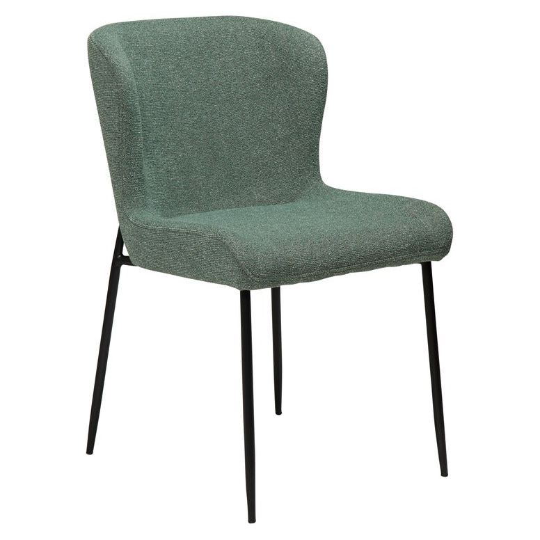 GLAM kėdė, žalia spalva, bouclé audinys