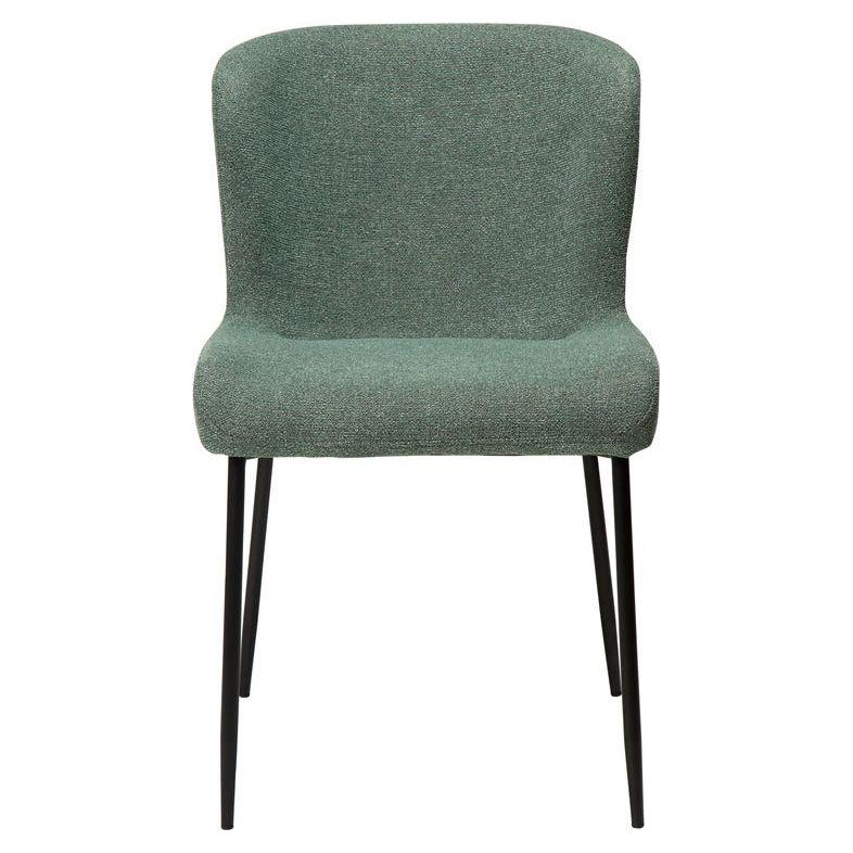 GLAM kėdė, žalia spalva, bouclé audinys