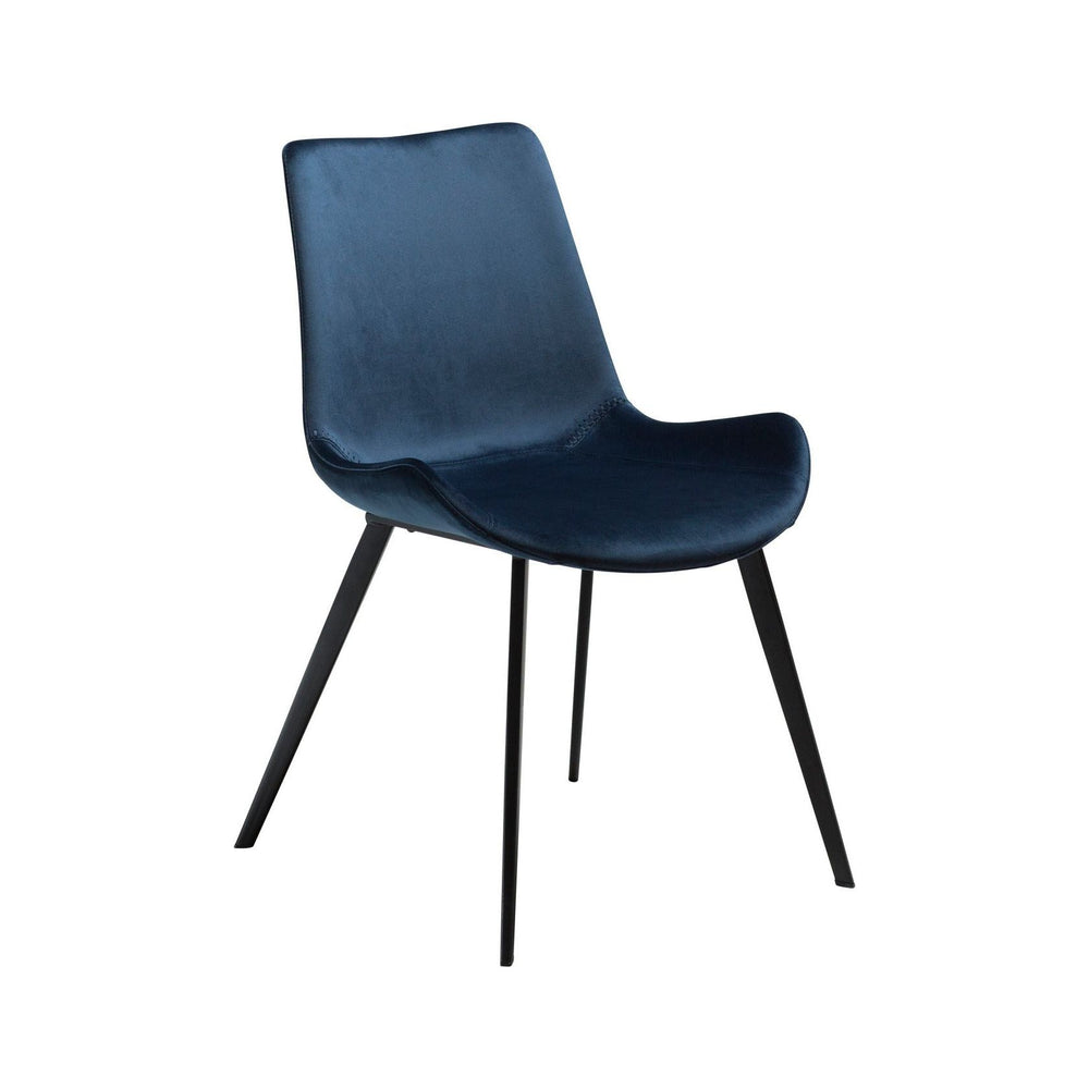HYPE kėdė, mėlyna spalva, juodos kojos