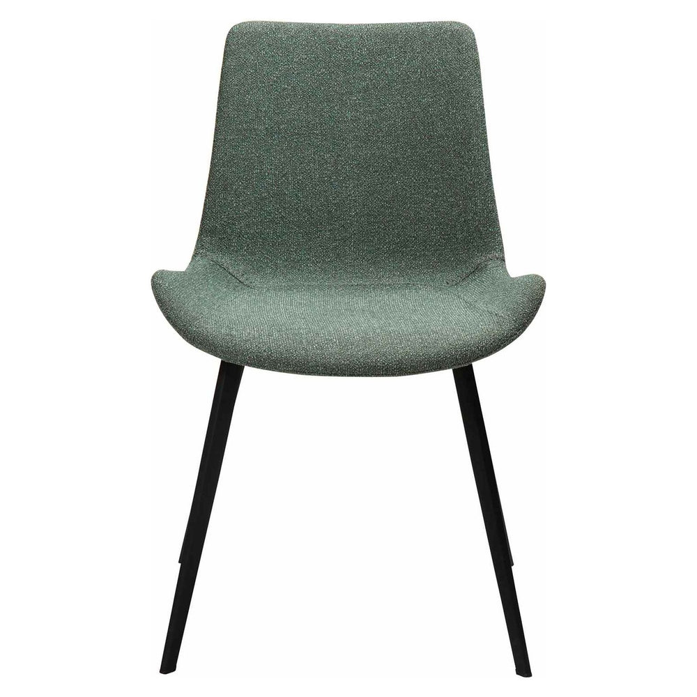 HYPE kėdė, žalia spalva, juodos kojos