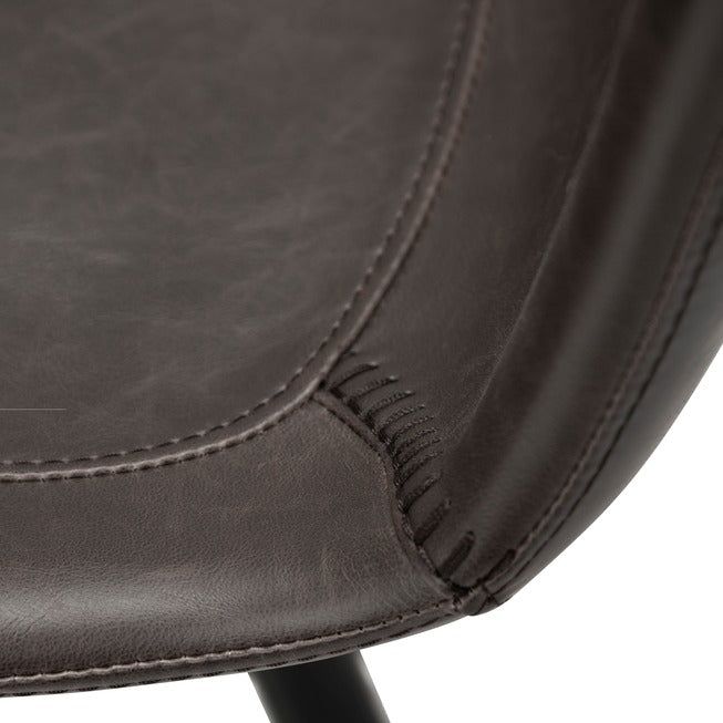 MEDUSA kėdė, tamsiai ruda spalva, juodos kojos