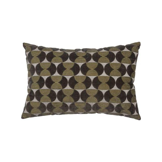 "PAM" dekoratyvinė pagalvėlė, 40x60 cm, siuvinėta, žalia spalva, medvilnė