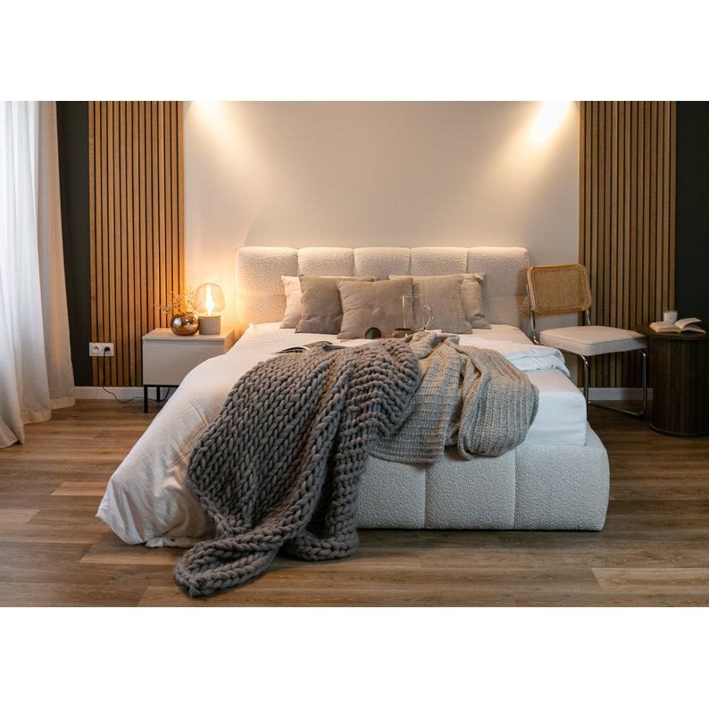 Lova CLOUD, smėlinė spalva, boucle medžiaga