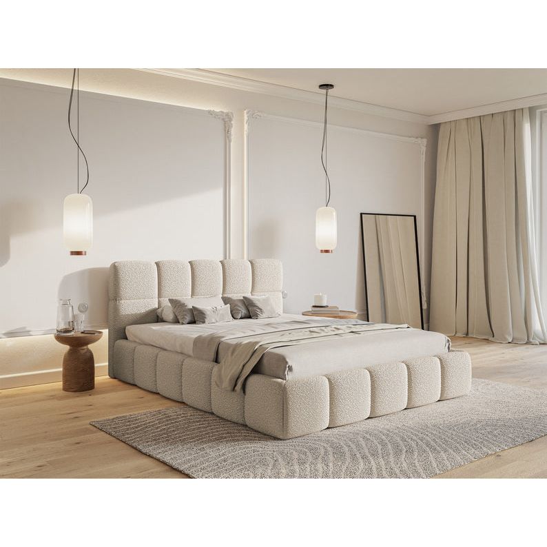 Lova CLOUD, smėlinė spalva, boucle medžiaga